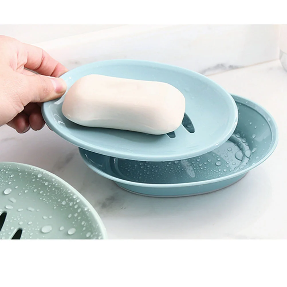 3 шт. овальная мыльница поднос для ужина сливной держатель мыльницы душевой