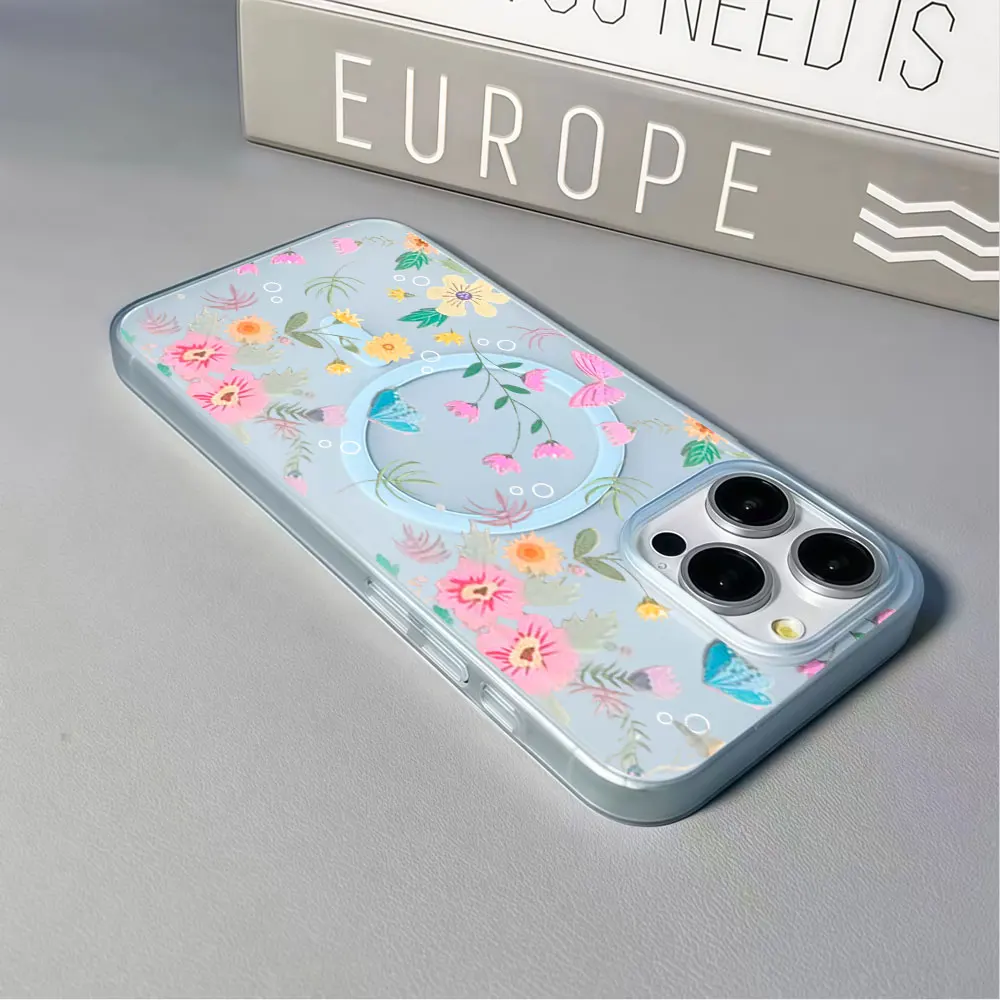 Фото Чехол для телефона Samsung Galaxy S26 S25 S24 S23 Plus FE Ultra A55 A57 A37 A35 A37 A56 с акварельным рисунком, чехол для Magesafe PC IMD №3