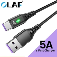 olaf 5a 2m usb type c cable micro usb fast charging mobile phone android charger type c data cord for huawei p40 mate 30 xiaomi
