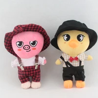 doll clothes for 20cm idol dolls accessories plush doll outfit clothing plaid overalls stuffed toy dolls outfit for exo doll
