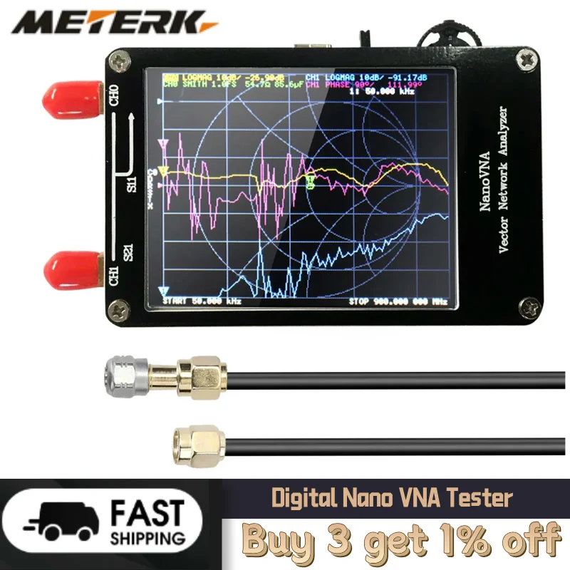 Векторный анализатор сети 50 кГц-900 МГц стоячие волны короткие МФ HF VHF UHF антенны