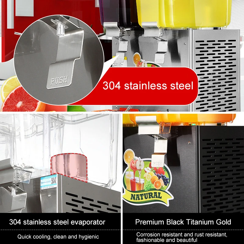 3-х резервуар для общественного питания коммерческая электрическая газировка