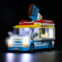 brick bling led light kit for 60253 city series ice cream truck toys building blocks lighting set no model