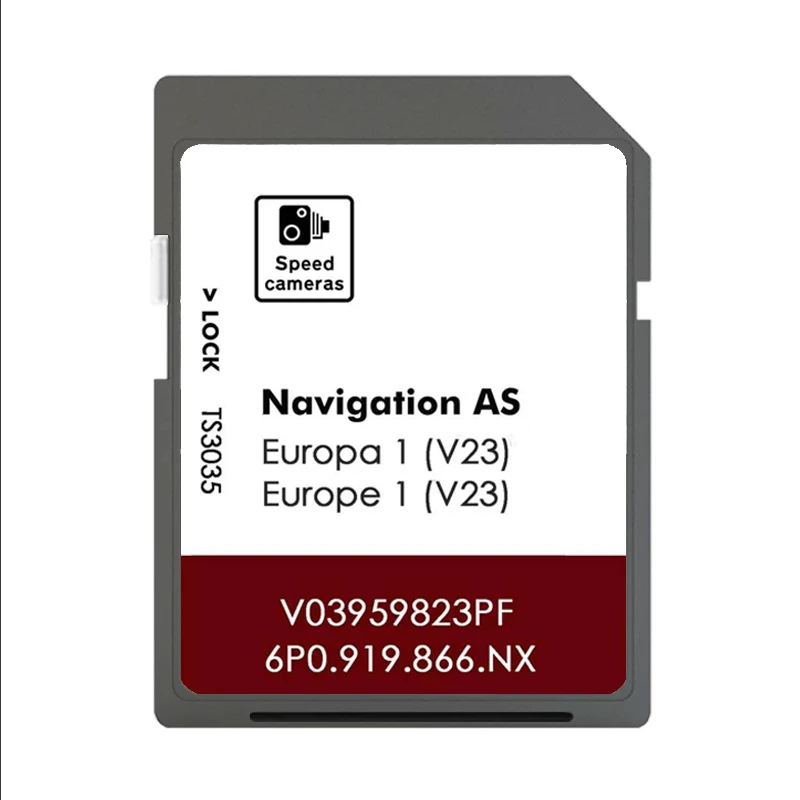 Фото Карта Европы для SD-карт Seat Leon AS V23, GPS-навигация MIB2 2026, быстрая доставка, с наклейками против запотевания для зеркал заднего вида №1