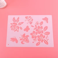 spring butterfly flower stencil decor diy brick walls layering crafts painting template scrapbook coloring embossing reusable