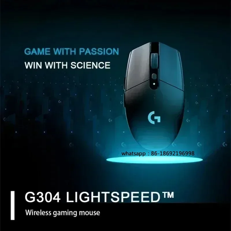 Фото Оригинальная беспроводная игровая мышь Logitech G304 Lightspeed, сенсор Hero 12K, 12000 DPI, 6 программируемых кнопок, совместимость с ПК и MacOS №3