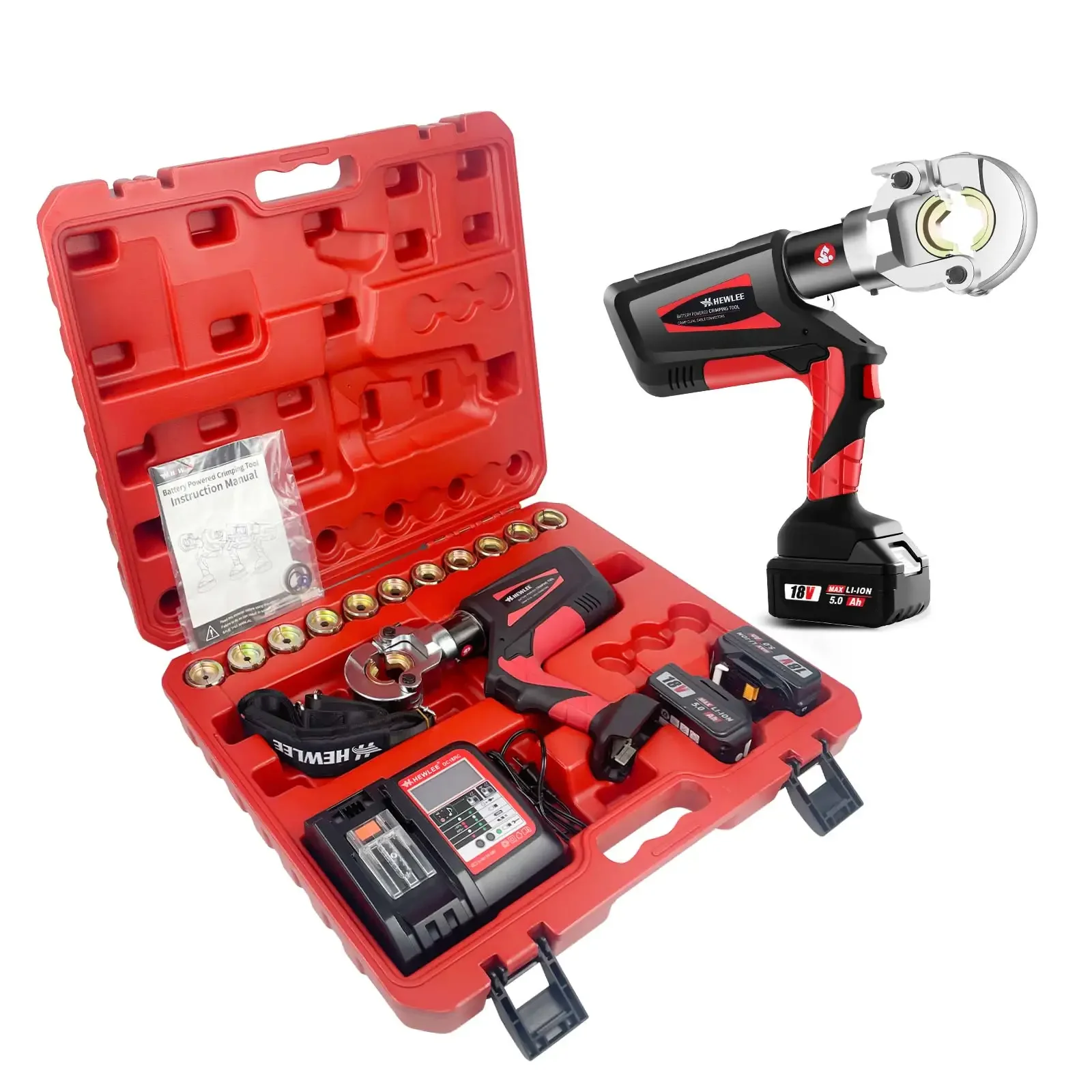 Электрические гидравлические клещи HEWLEE HL-300B для обжима медных и алюминиевых