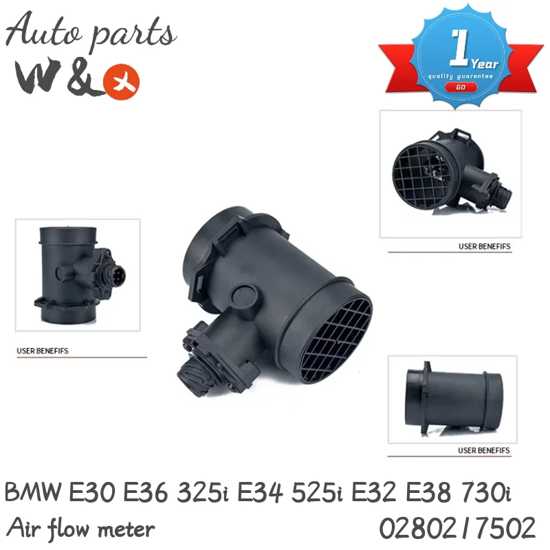 

Inlet Air Flowmeter For BMW E30 E36 325i E34 525i E32 E38 730i 0280217502 13621747155 13621733258 13621738908 1747155
