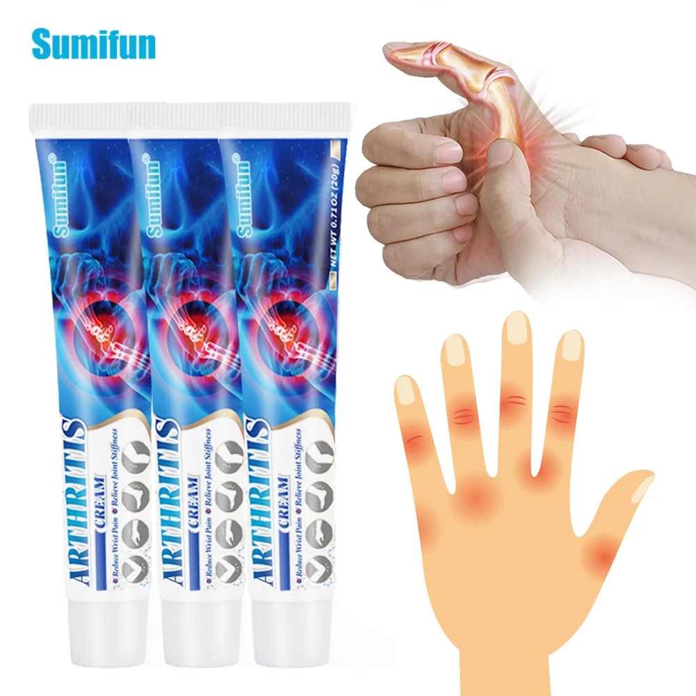 

3Pcs Sumifun Analgesic Cream for Ganglion Cyst Rheumatoid Arthritis Joint Pain Relief Ointment Chinese Herbal Medical Plaster