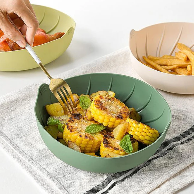 

Silicone Basket Pot Tray Liner Air Fryer Pad Oven Accessories Pan Baking Mold Pastry Bakeware Kitchen Novel Shape Reusable