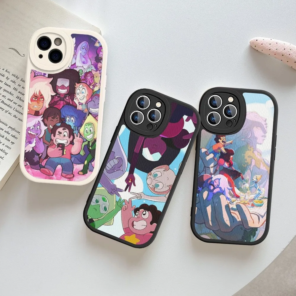 Чехол для телефона S-StevenS U-UniverseS из жесткой кожи iPhone 14 13 12 Mini 11 Pro Max Xs X Xr 7 8 Plus Fundas