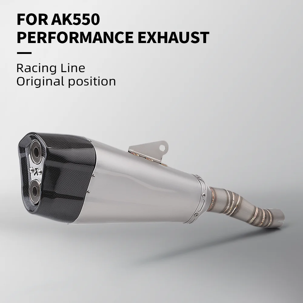 Надевается для KYMCO AK550 AK 550 выхлопная система мотоцикла Escape из нержавеющей стали