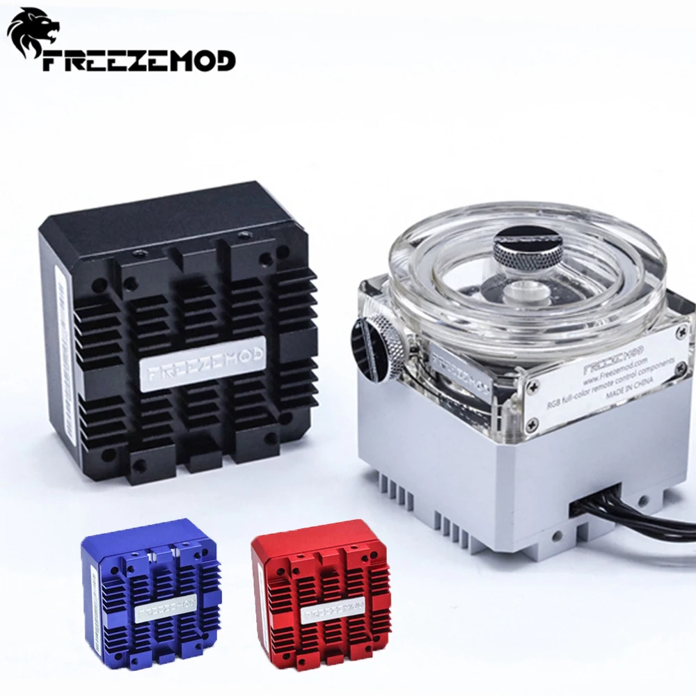 

FREEZEMOD 960L/H RGB Water Cooler DDC Pump OD60MM Metal Cover 5-6meters 3000RPM AURA MOD Water Cooling POM Magnetic Levitation