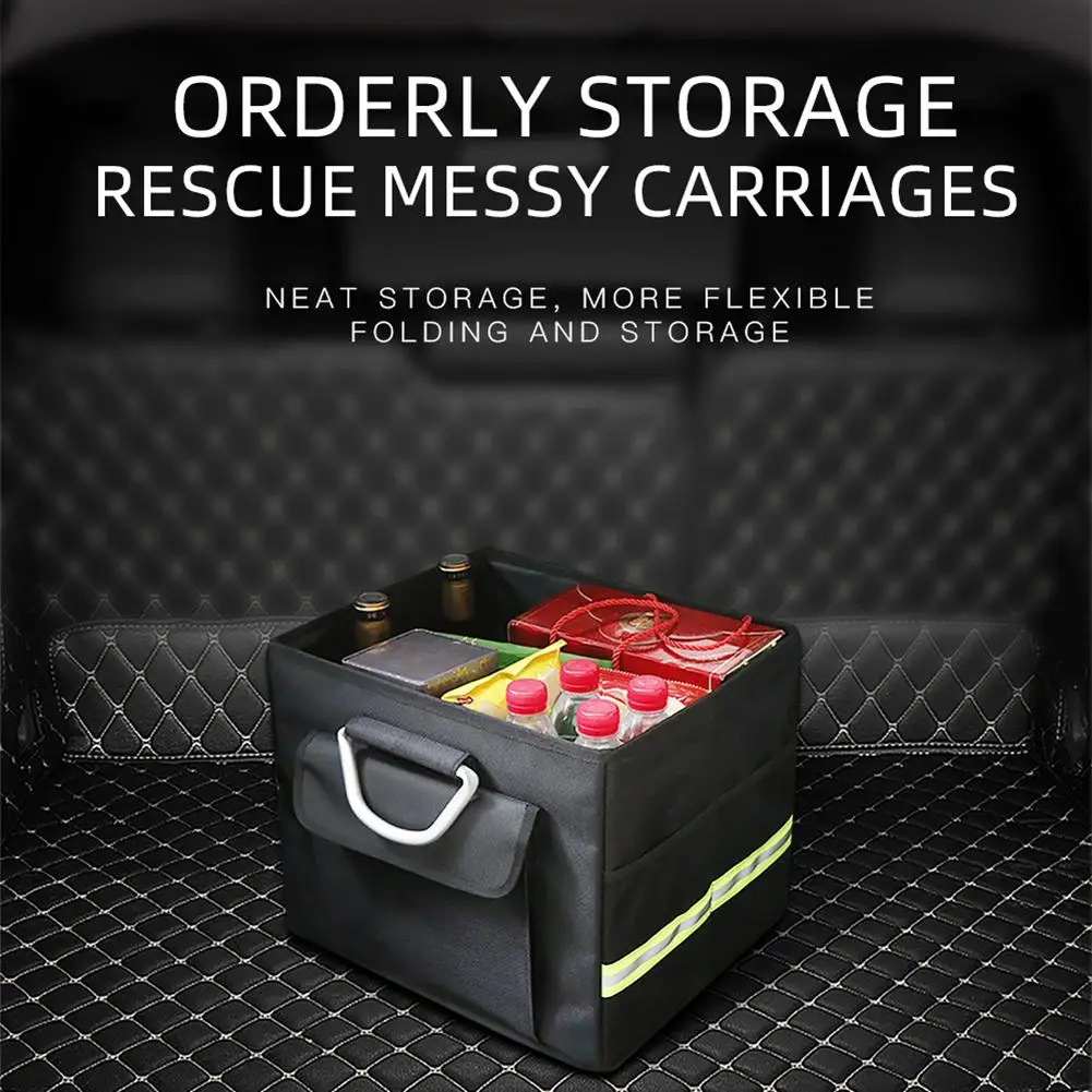 

Органайзер для багажника автомобиля, коробка для хранения, портативный складной многофункциональный большой емкости для авто, внедорожник...
