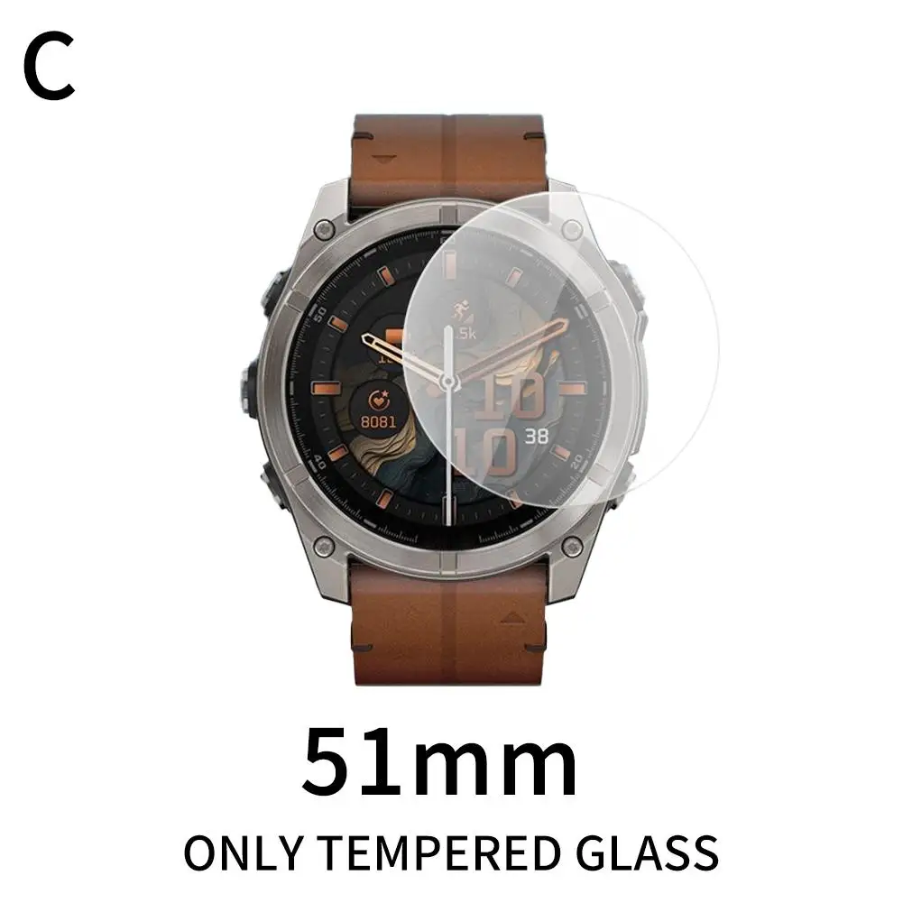 1 шт. для 8 51 мм 47 43 E Amoled солнечные часы стекло защитная пленка экрана закаленная 9h