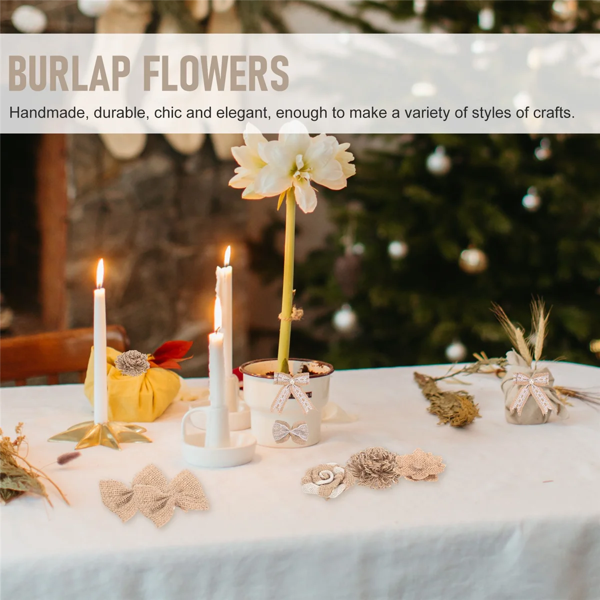 Винтажные льняные материалы ручной работы цветочное украшение для свадьбы