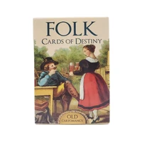 new english cards folk cards of destiny easy tarot deck guidance of fate family friends leisure party board games