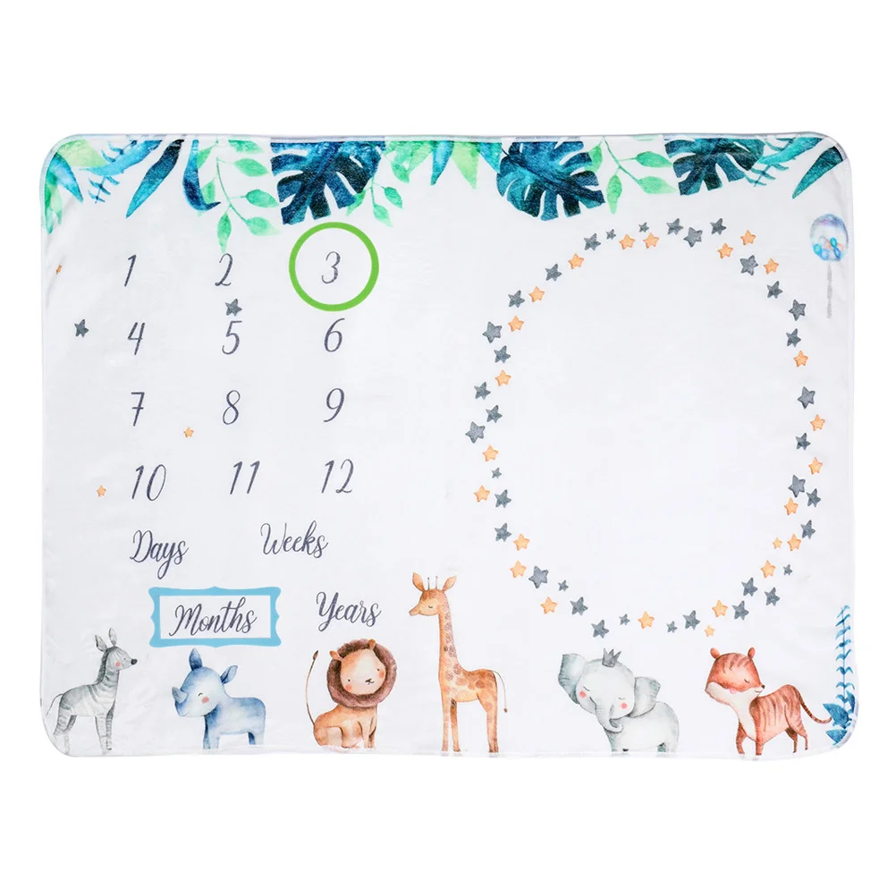 

1 Set Baby Milestone Blanket Photo Blanket Newborn Memorial Photography Prop