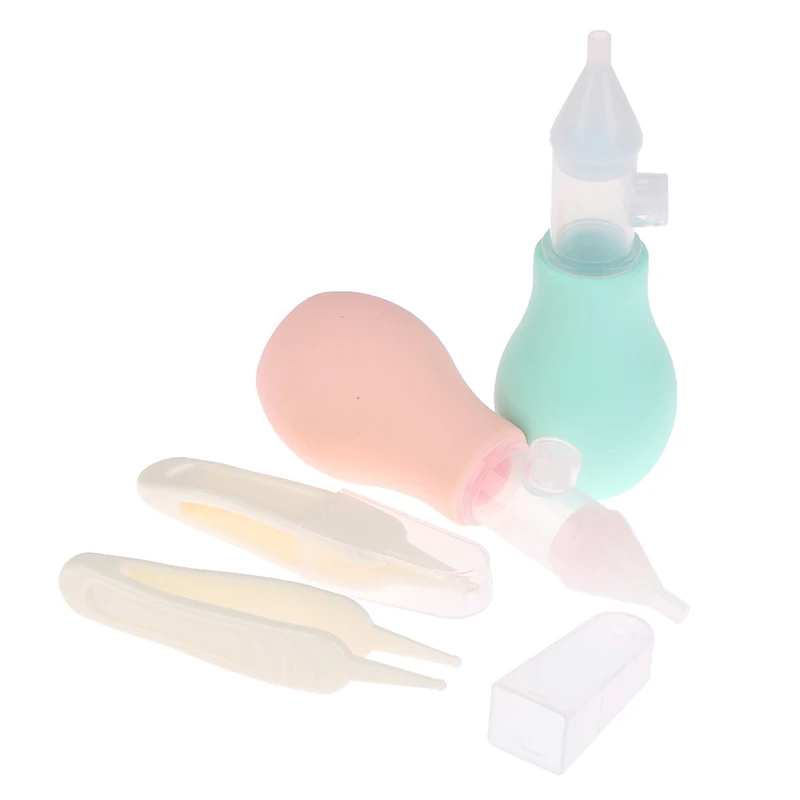 

3pcs/set Kids Vacuum Suction Nasal Aspirator Set Newborn Baby Safety Nose Cleaner Infants Medicine Dropper Accessories Baby Care