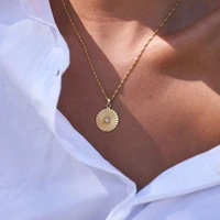 joolim jewelry wholesale no fade round brand batch flower pendant necklace waterproof gold jewelry