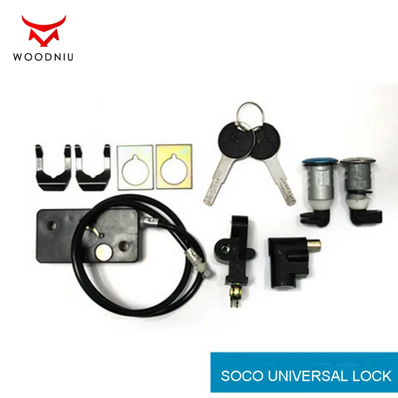 for Super SOCO TC TS Scooter  Original Accessories A Complete Set of Locks, Special Switches Faucets and Cushion Locks