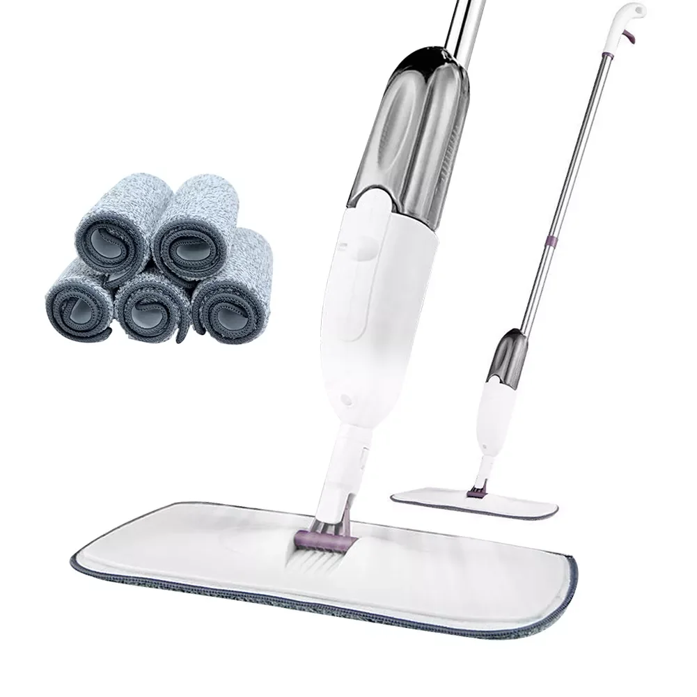 

Spray Floor Mop with Replacement Microfiber Pads Washing Flat Mop Home Kitchen Laminate Wood Ceramic Tiles Floor Cleaning Tools
