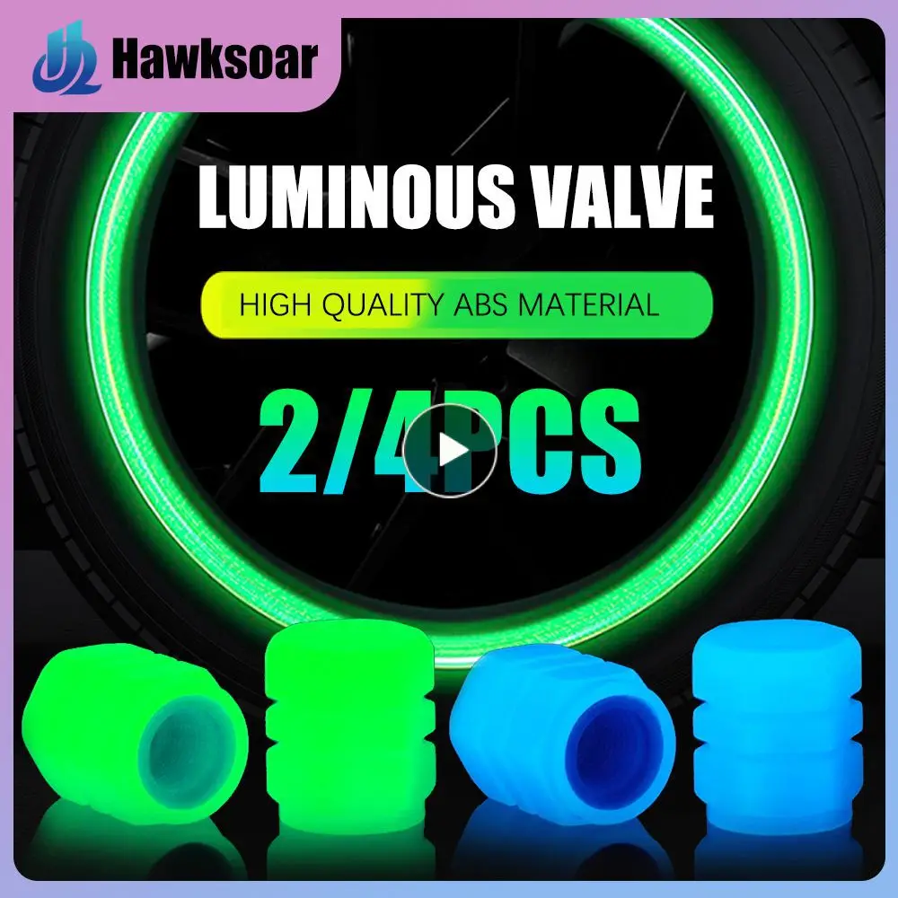 

No Electronics Fashionable Car Air Valve Caps Luminous Universal Luminous Tyre Valve Durable Tire Valve Cap Lights Self-lighting