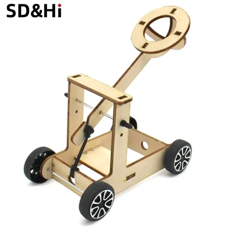 

1pc DIY Catapult Children's Scientific Experimental Model Puzzle Science Teaching Aids Technology Small Production