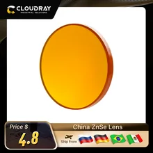 Cloudray China CO2 ZnSe Focus Lens Dia.18 19.05 20 mm FL38.1 50.8 63.5 101.6 127mm 1.5 - 4" for Laser Engraving Cutting Machine