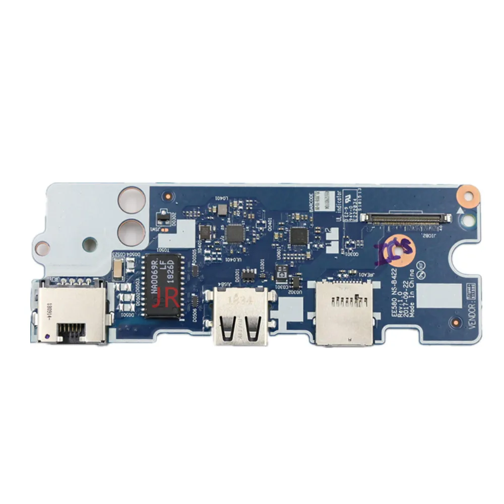 NS-B422 для Lenovo ThinkPad E580 E585 кнопка включения питания плата ввода-вывода USB-плата