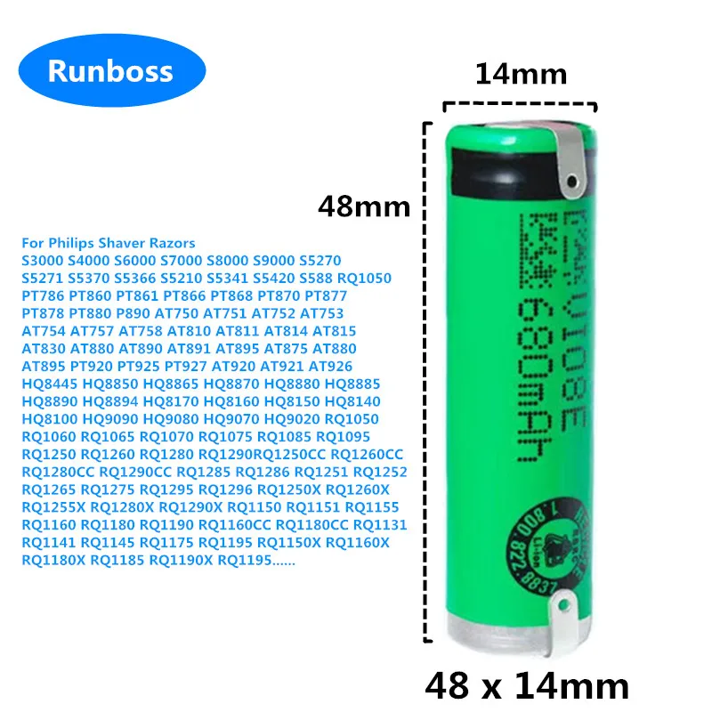 Литий-ионный аккумулятор 3 7 В 680 мАч для электрической зубной щетки Braun Oral-B Pro 2