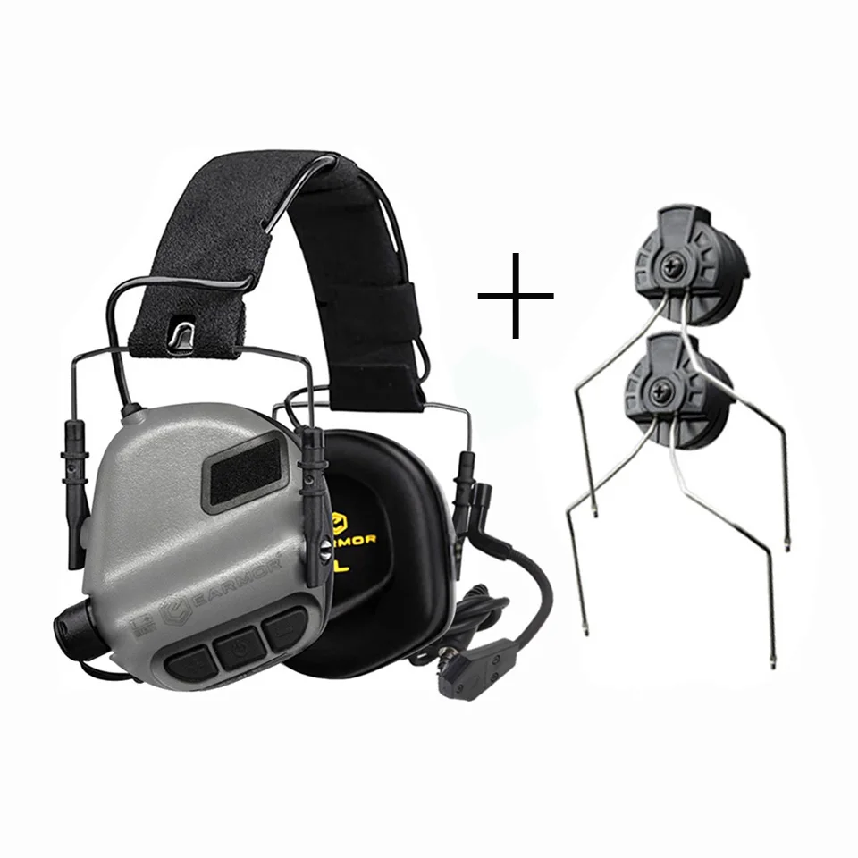 

M32 MOD3 Overhead Shooting Earmuffs/Military Tactical Headphones with ARC Rail Adapter, Electronic Noise Cancelling Headphones