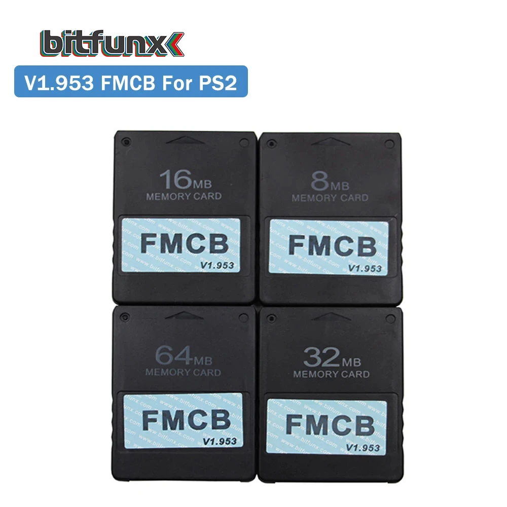 Плата памяти BitFunx V1.953 FMCB для PS2 8 Мб/16 Мб/32 Мб/128 Мб игровой консоли Playstation2 с OPL