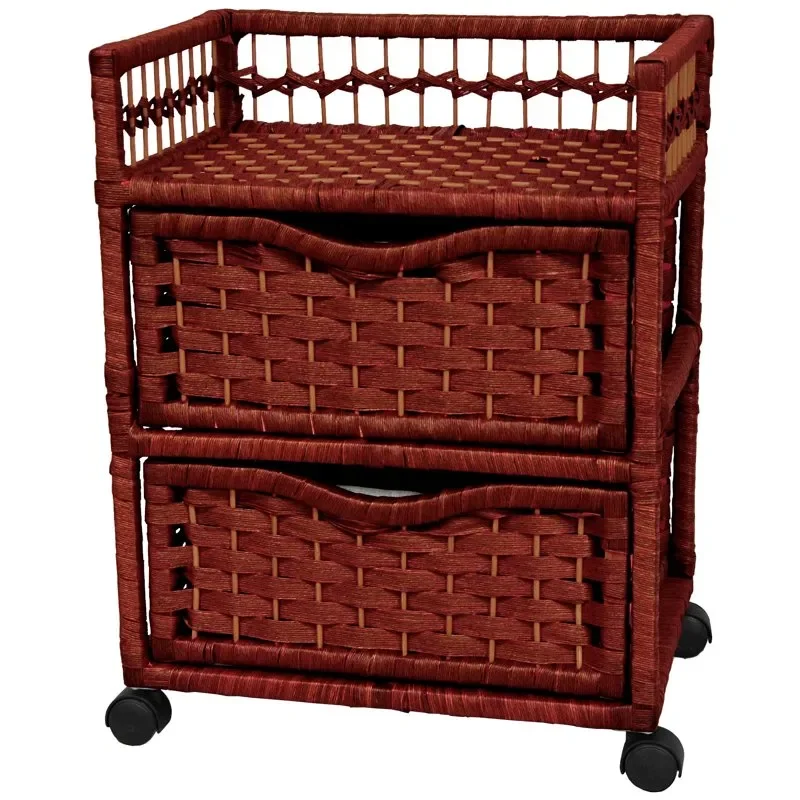 

Color Gorgeous Mahogany Color Natural Fiber and Wood Drawer Chests – Perfect for Storing Items - 156 Characters