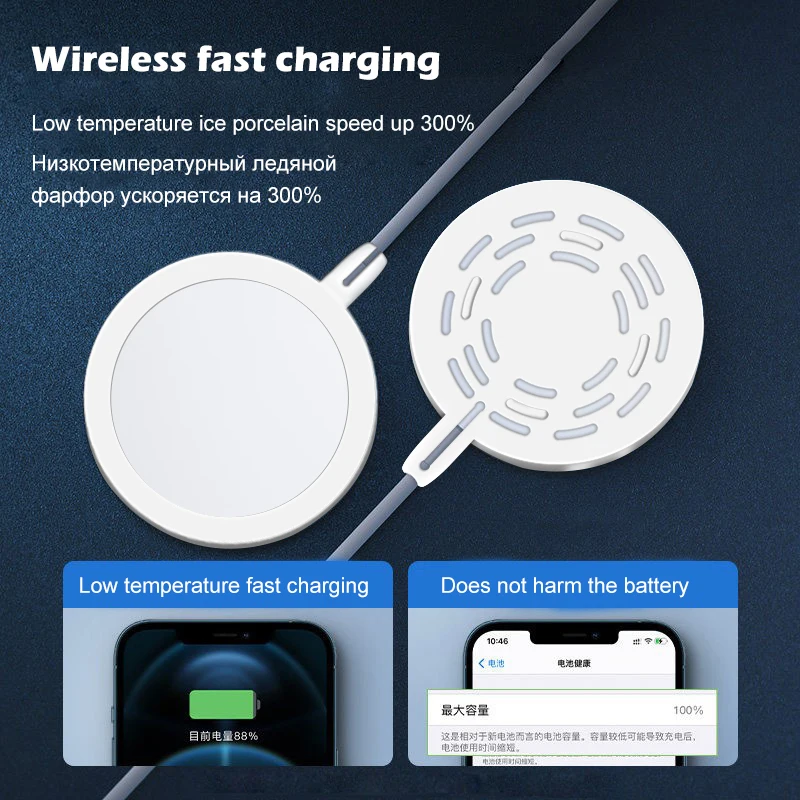 Original 20W Magnetic Wireless Charger For Apple iPhone 14 13 12 11 Pro Max mini Fast Charge XR X XS 8 Plus USB C Accessories