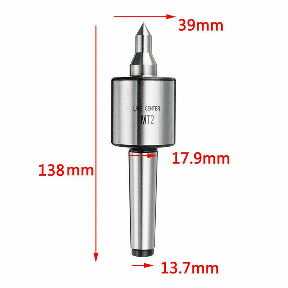 

Accuracy Steel MT2 0.001 Lathe Live Center Morse Taper Revolving Milling Triple Bearing Metal Work Centering CNC Turning Tool
