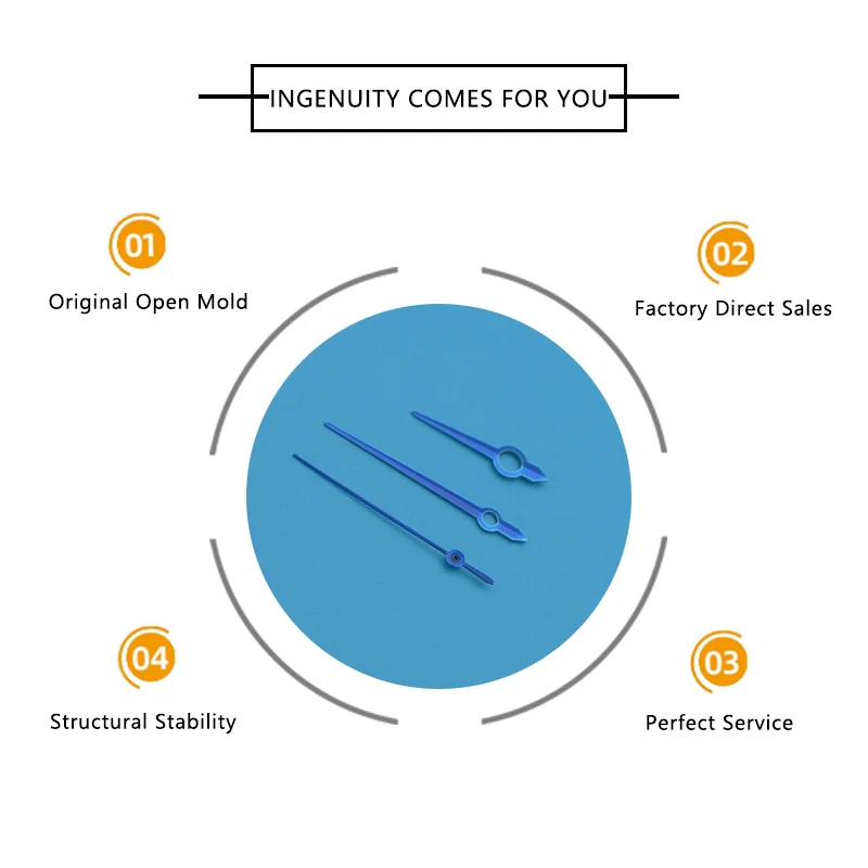 Blue Rose Watch Hands For Japan 8215 8205 Movement Watch Needle Watch Repair Parts Modified Adaptation Aftermarket Replacements