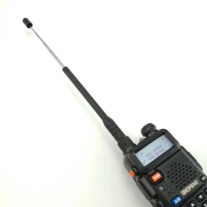 10pc SMA-F Rod Telescopic Extendable UHF 400-470MHZ Gain Antenna for Baofeng UV 5R UV 82 BF 888S Walkie Talkie TYT DMR Ham CB