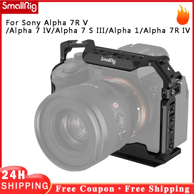 Enlarge SmallRig 3667B for Sony Alpha 7R V/Alpha 7 IV/Alpha 7 S III/Alpha 1/Alpha 7R IV Full Camera Cage with Built-in Magnetic Spanner