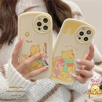 disney winnie the pooh phone cases for iphone 13 12 11 pro max xr xs max x 78plus 2022 cute cartoom couple anti drop cover