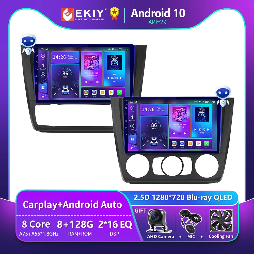 EKIY T900 Android для BMW 1-й серии 1 E88 E82 E81 E87 2004-2012 автомобильный радиоприемник