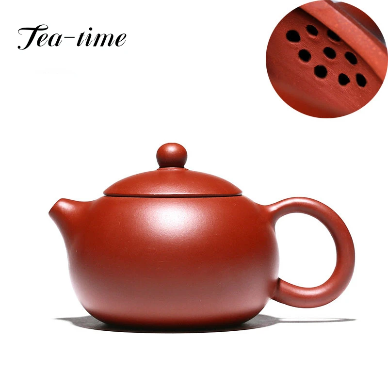 

210ml Handmade Xishi Tea Pot Raw Ore Dahongpao Mud Kettle Yixing Purple Clay Teapot Chinese Master Zisha Tea Set Collection Gift