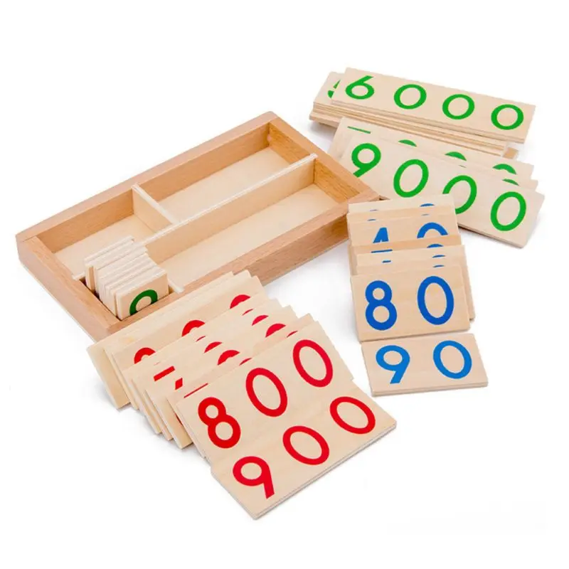 

N80C Children's Simulated Puzzle Wooden Counting Educational Toy with Cartoon Pattern Portable Kids Educational Toys