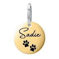 personalized puppy pet id tag engraving puppy pet id name number address collar puppy tag pendant pet accessories