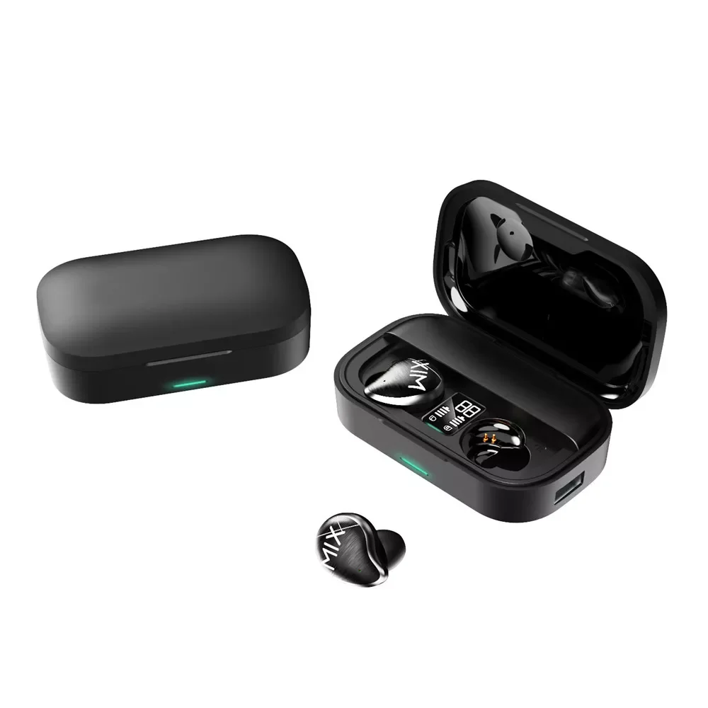 

Kebidu TWS Беспроводная bluetooth-гарнитура, HD стерео Музыкальная гарнитура, шумоподавление, водонепроницаемая Спортивная гарнитура светодиодный с...