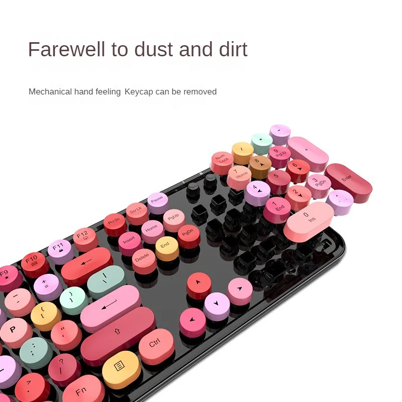 

Stunning Color Wireless Keyboard and Mouse Set - The Perfect Fashionable Gift