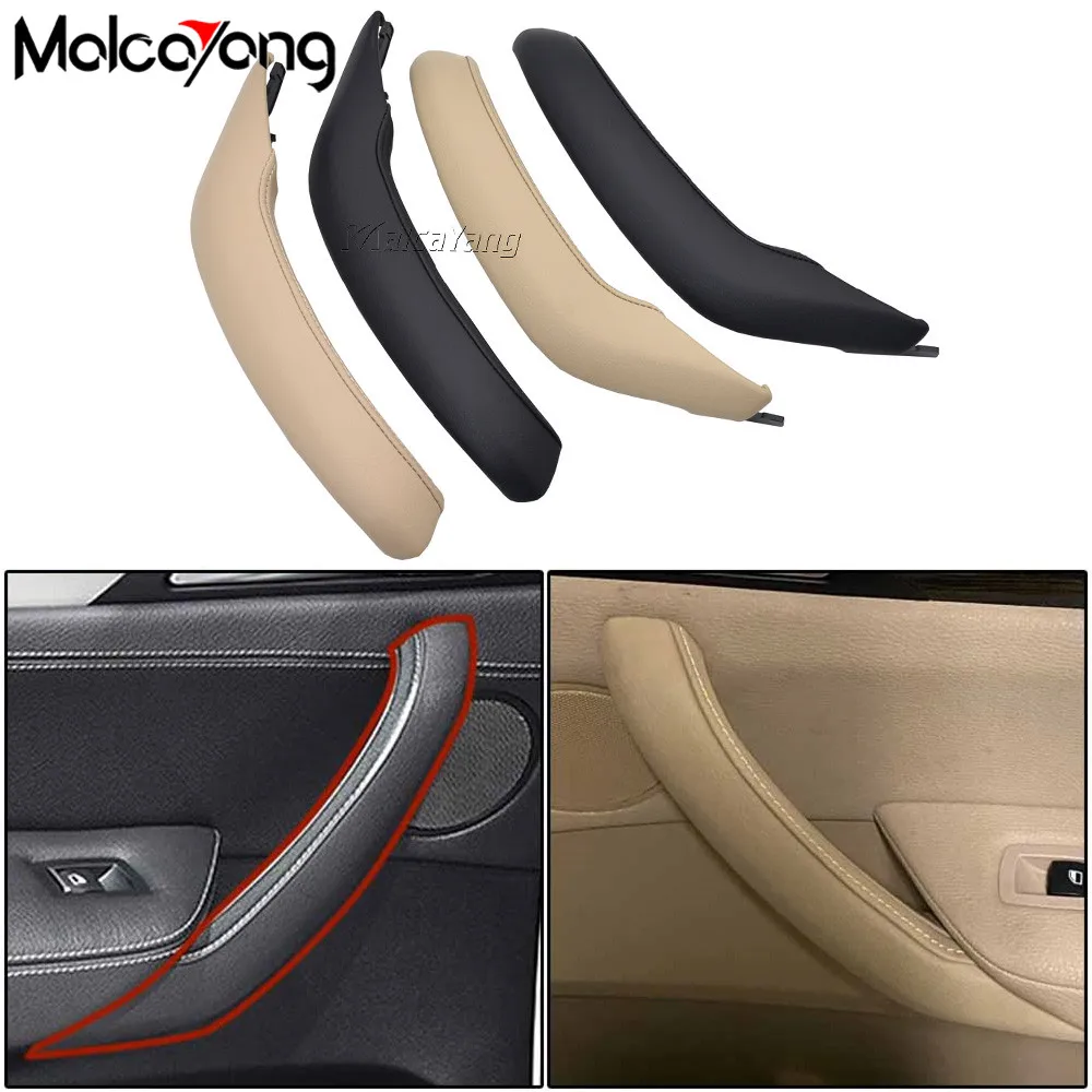 Для BMW X3 F25 2009-2015 2016 Левая Правая ручка для автомобилей внутренняя ручка для пассажирской двери кожаная внешняя крышка отделка Замена