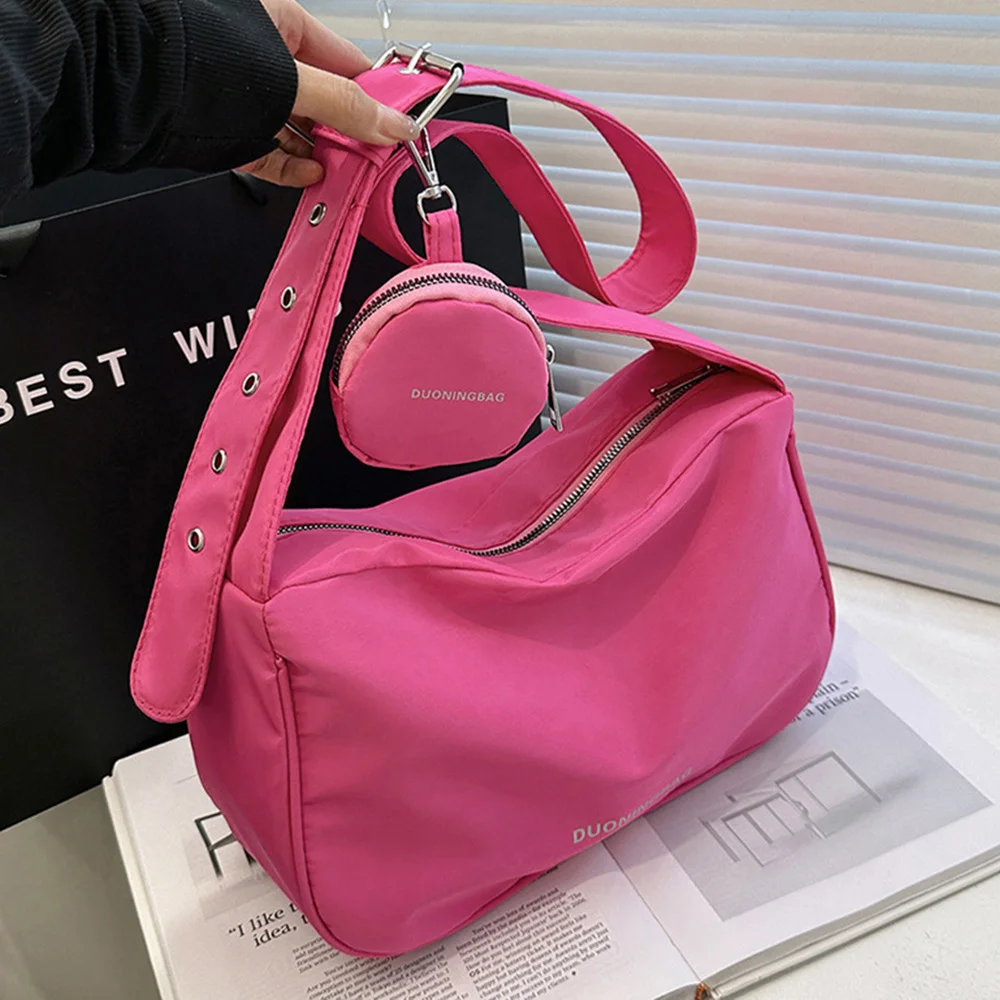 

Nylon Women Shoulder Bags Large-capacity Fashion Casual Crossbody Bags 2023 New Solid Color Tote Bags High Quality Bags