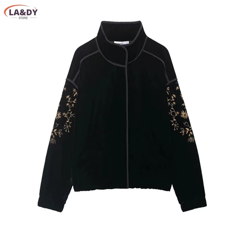 Женская бархатная куртка