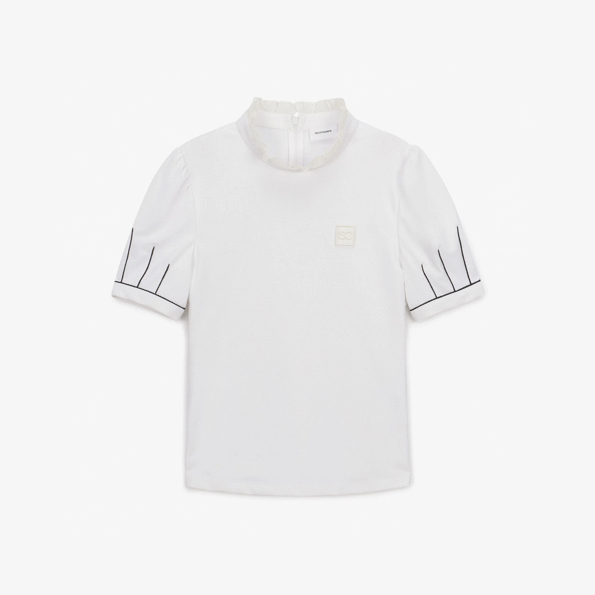 Spring/summer 2022 new light luxury golf fashion new ladies lace standing collar golf short sleeve tee women Fashion women's